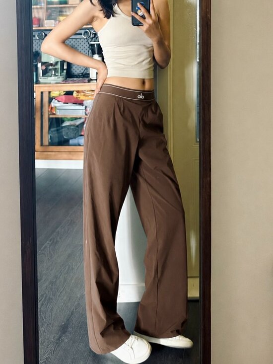 ALO Yoga Pants - ALO Yoga Suit Up Trouser🤎💓Espresso Coffee Brown ( Regular ) Casual Office /NWT
